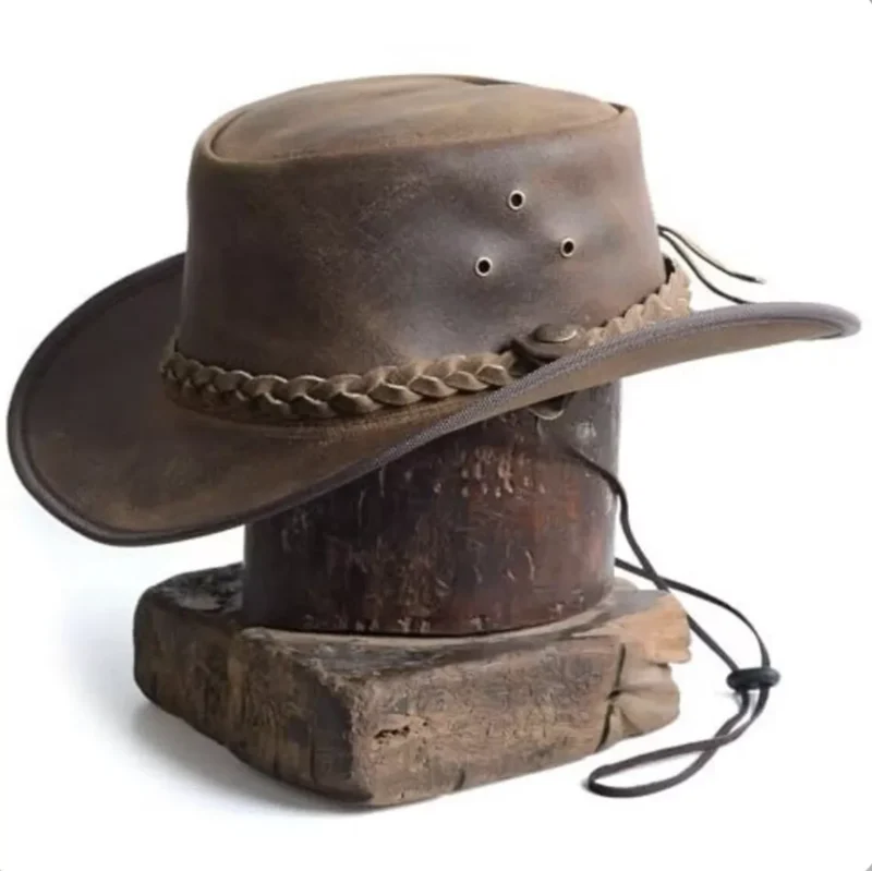Leather Cowboy Hat
